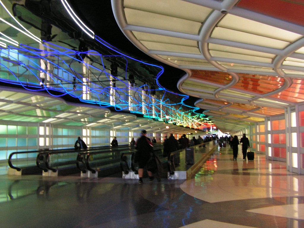 Dans l'aéroport de San Diego