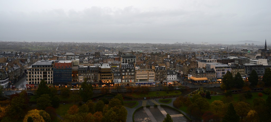 Vue sur la ville depuis le château d'Edimbourg