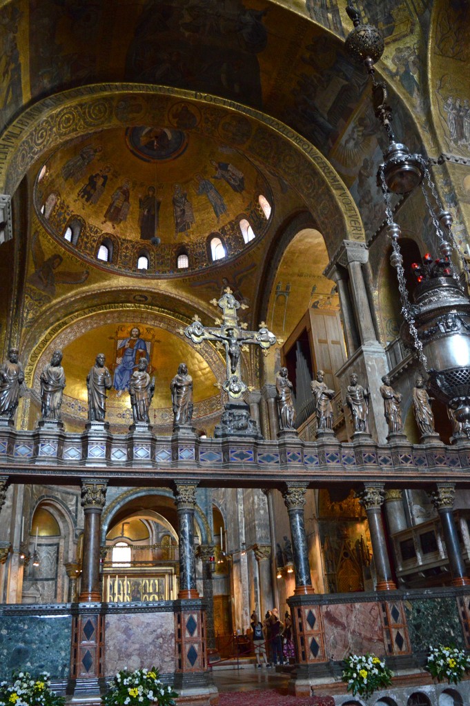 venise basilique saint marc intérieur or