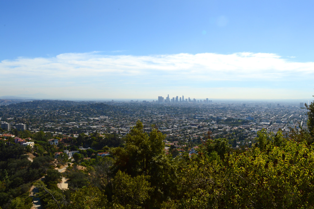 Vue sur Los Angeles et son downtown