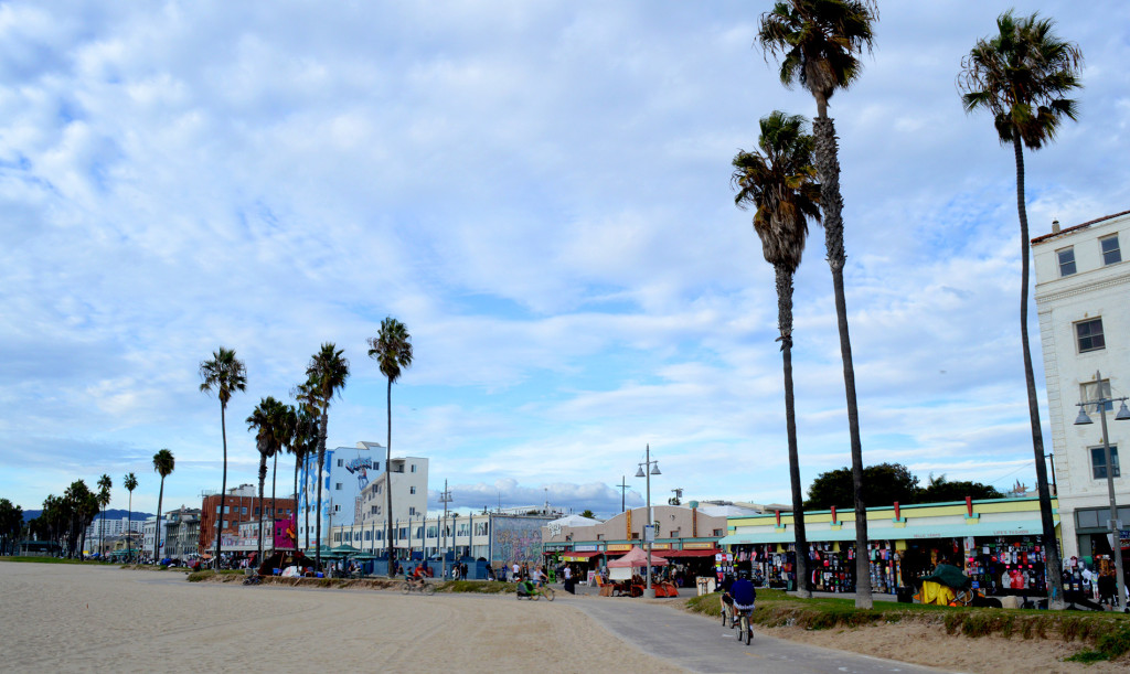 Venice Beach, avec ses palmiers et ses petits commerces