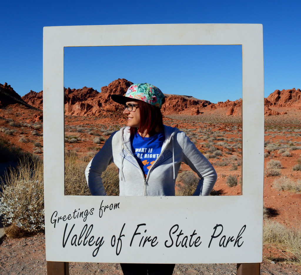 panneau à entrée du parc valley of fire