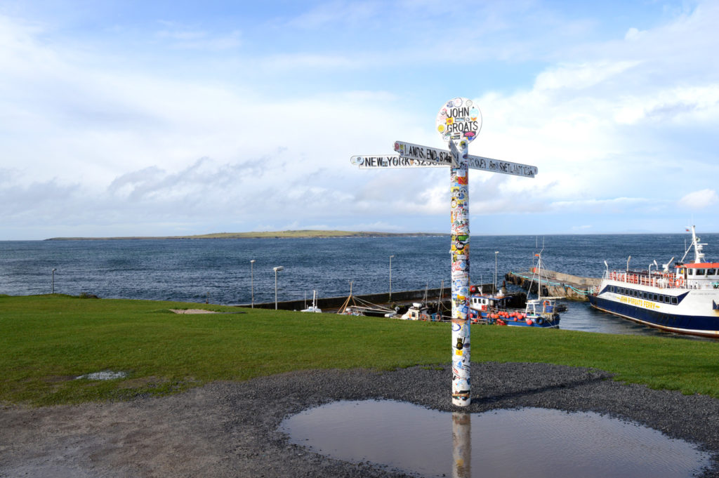 point john o'groats avec la mer