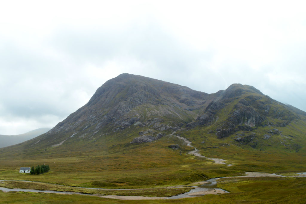 vue les montagnes "Three sisters" de Glen Coe