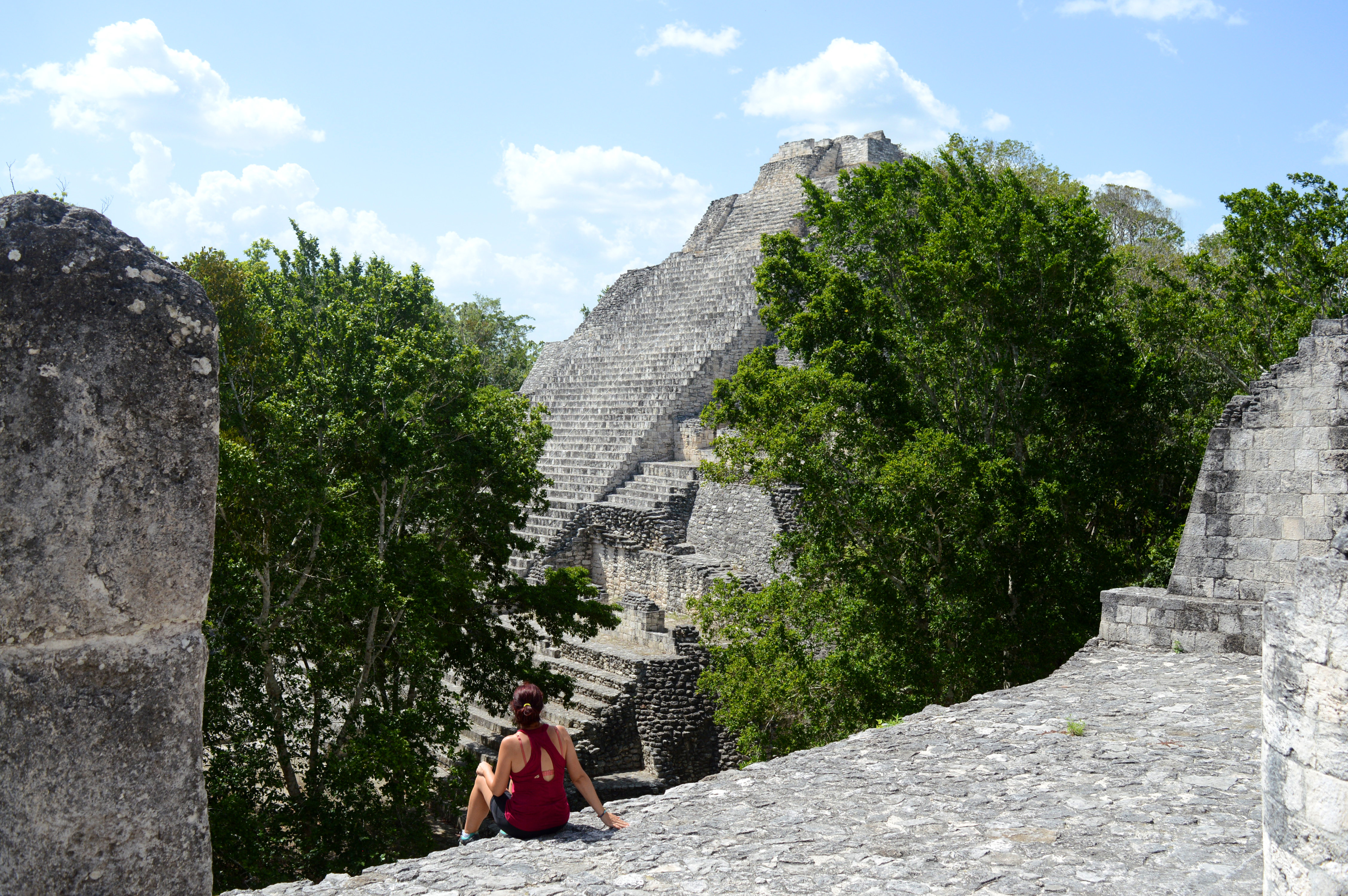 pyramide ruines Becan Mexique