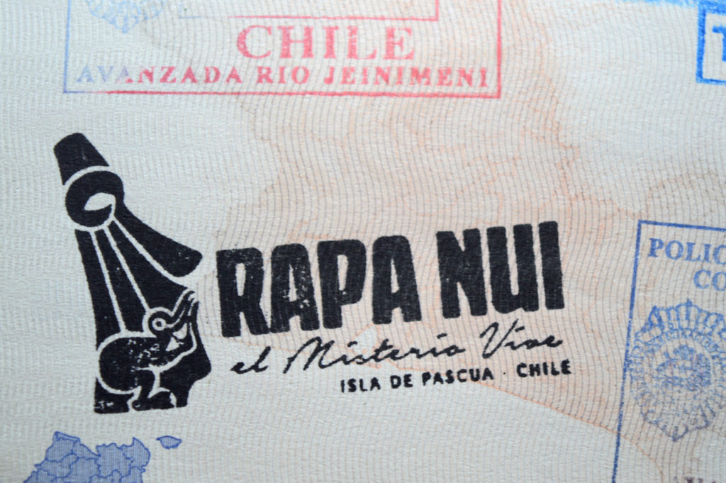 Tampon Rapa Nui sur le passeport