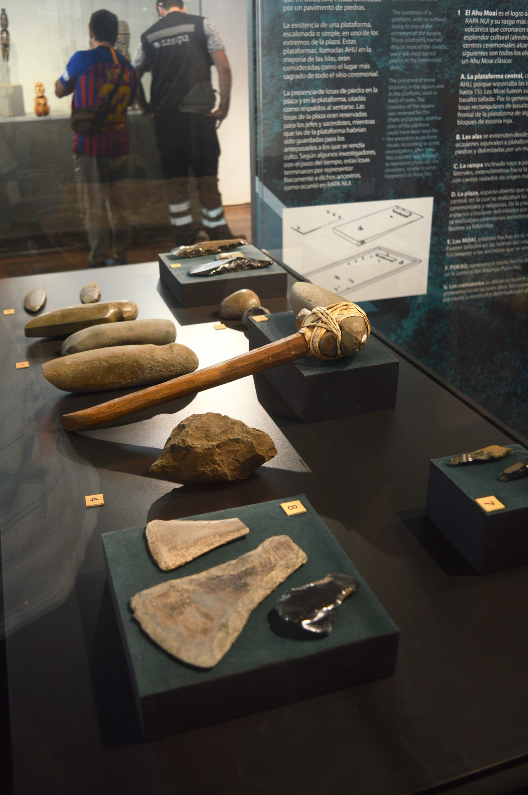 Outils primitifs au musée