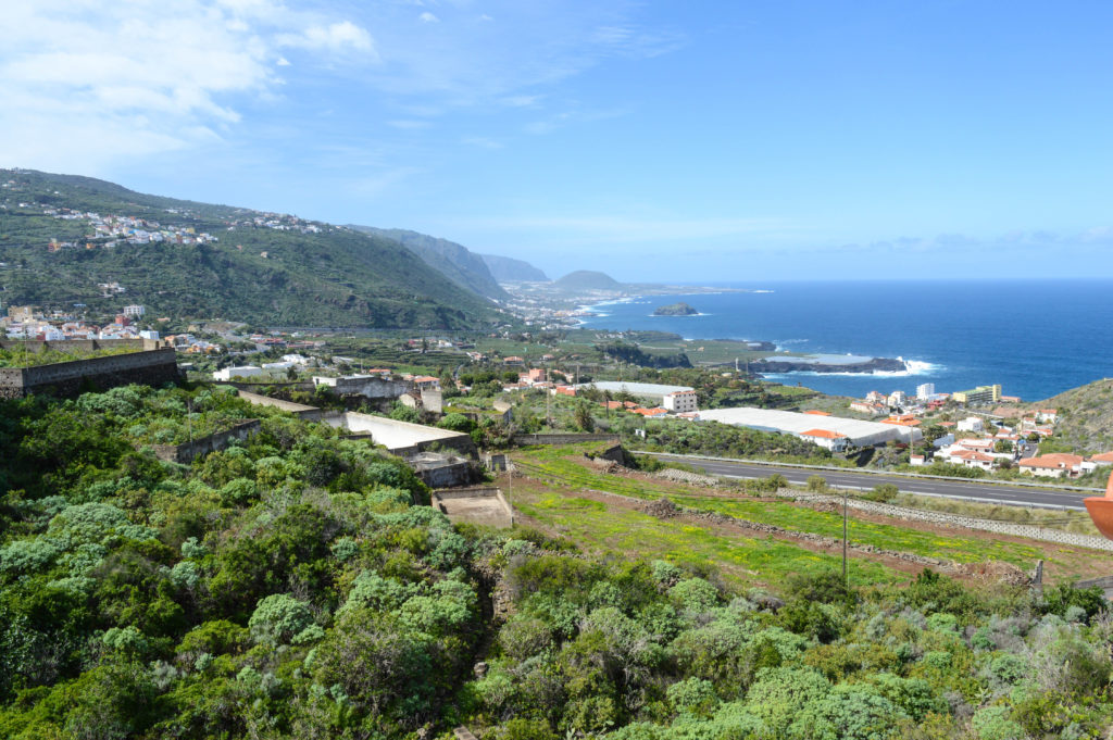 vue sur les côtes de tenerife