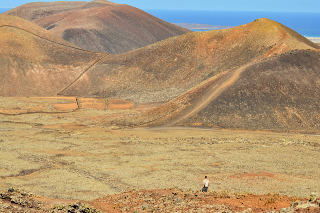 Paysages colorés de volcan 