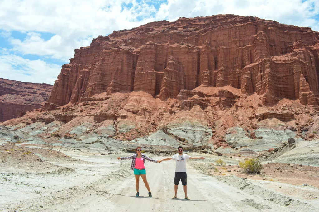 sur la route à Ischigualasto, durant notre road trip nord-ouest argentine