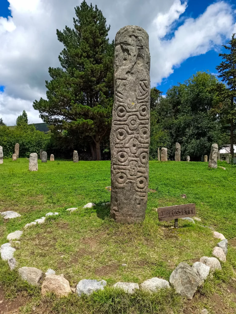 menhir gravé dans nord-ouest argentine