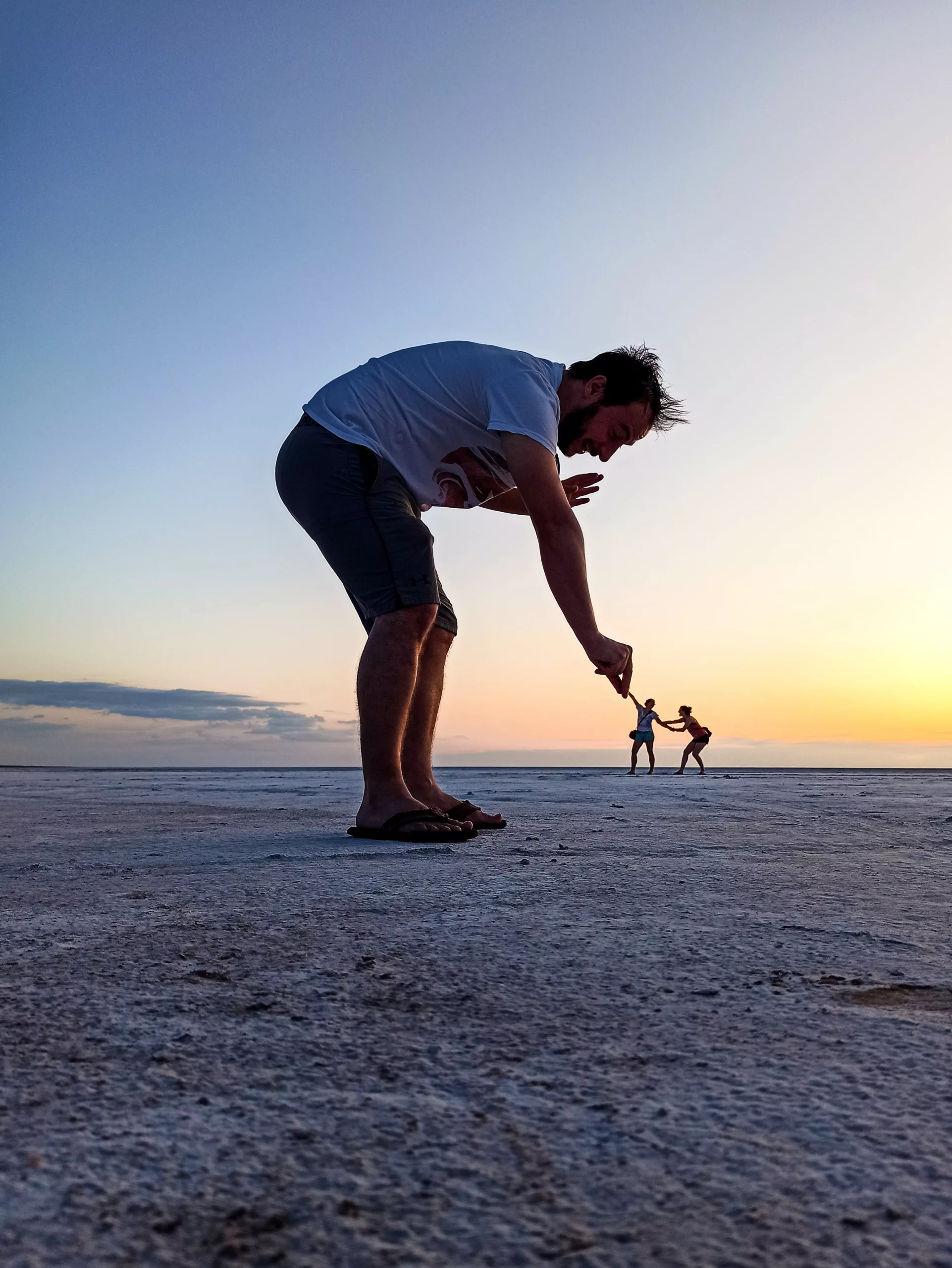 photo trompe-l'oeil désert de sel nord-ouest argentine